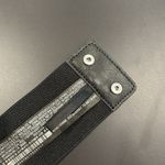 ZARA  Rhinestone Bling Silver Black Belt Photo 1