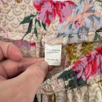 World Market Lounge Pants Womens S/M Tan Pink Coquette Romantic Tropical Floral Size M Photo 9
