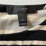 J.Crew Womens Black White Striped Cotton Ruffle Bell Sleeve Shift Dress Size XS Photo 5