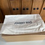 Johnny Was NEW!  Viviana X Band Suede Slip On‎ Sandal Boho Chic Size 8 Women Photo 5