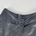 Vintage Leather Mini Skirt Black Size 38 Photo 1