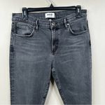 AGOLDE  Toni Mid Rise Straight Leg Jeans Womens 28 Washed Black Organic Cotton Photo 3