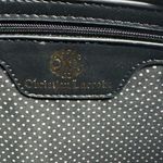 Christian LaCroix  Black clutch  with Gold Logo and embellishments Photo 4