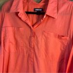 Lands' End  Coral‎ Button Down Top Size 2x Photo 2
