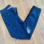 Carmar Denim Laced Leg Ankle Skinny Jeans Photo 1