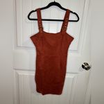 Forever 21 Faux Suede Rust Overall Dress Photo 1