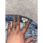 Madewell  Mid Rise‎ Classic Straight Jeans Light Blue Wash Knee Rip Edition Sz 23 Photo 2