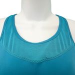 Athleta  Deep Water Teal Blue Gigi Racerback Mesh Detail Sports Bra size S Photo 3
