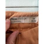 ASOS Pants Women's 26 Camel Wide Leg Crop Cotton Denim Fall Neutral Indie Photo 1