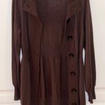 Kenneth Cole Reaction Sweater Dress Size S brown Long Sleeve Wool Blend Preppy Photo 8