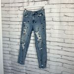 Tinseltown  Skinny Jeans High Rise Distressed Light Wash Women’s 7 Yin-Yang Y2K Photo 7