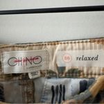 Anthropologie  Chino Relaxed Pants Floral bird pattern cotton stretch zip button Photo 9