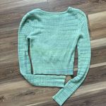 American Eagle Green  Sweater Knit Cropped Small Photo 5