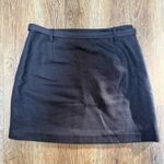 The Limited VTG Y2k  Belted Wool Blend Mini Skirt Dark Brown Womens Size 8 Tweed Photo 5