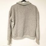 Lululemon  Size 8 Gray Stand Out Sherpa Quarterzip Pullover Jacket Sweatshirt Photo 5