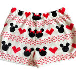 Disney  Fleece Shorts with Black and Red Patterns Photo 0