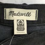 Madewell NWT  Black Kick Out Full Length Mid Rise Jeans Denim Size 31 Photo 5