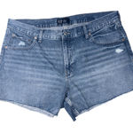 Gap  Denim Mid Rise Stride Short Cut Off Shorts In Medium Wash Women’s Size 16/33 Photo 0
