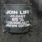 ZARA  Women's Black Slit Hem High Waisted Casual Slim Straight Denim Jeans Size 8 Photo 4