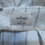 Wilfred White Pinstripe Romper sz 4 Open Back Romper Photo 2