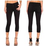 Hudson  Jeans‎ Womens 25 Black Fallon Crop Raw Hem Denim Dark Wash Cotton Photo 2