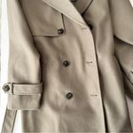 VERO MODA NWT  Women’s Fortune Long Trench Coat Laurel Oak Size Medium Photo 8