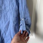 Talbots Linen Camp Shirt Size L Photo 6