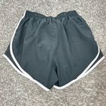 Nike  Dri-FIT‎ Size Small Running Shorts Women's Gray White Athletic Gym Training Photo 2
