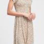 Gap  Smocked Mini Dress in Brown cheetah print Photo 2