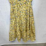 SheIn  White & Yellow Floral‎ Sunflower Print Sleeveless Dress Size S Photo 2