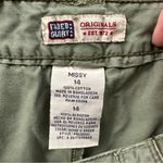 Faded Glory Y2K  Skort 100%‎ Cotton Light Army Green Utility Gorpcore Women's 14 Photo 4