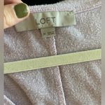 Loft  Womens Knitted T Shirt Top Round Neck Short Sleeves Light Purple Photo 2