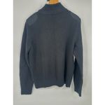 Ralph Lauren Lauren Women Black Full Zip Sweater Shoulder Patch Old Money XL Photo 2