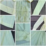 Yellow Vintage 70s Glen of Michigan Maxi Dress w/ Ruffled Stretch Button Up Top Photo 10