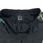 Nike  Dri-Fit Neon Abstract Athletic Running Workout Tempo Shorts Black Lime Photo 3