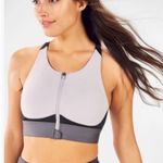 Fabletics Set of Three Sports Bras in Blue, White, and Gray Size 36 D/ DD Photo 11