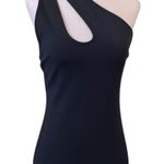 ZARA one-shoulder midi bodycon dress with a cutout detail near the shoulder Photo 4