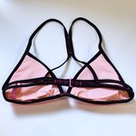 Victoria's Secret Victoria’s Secret L Surf Teeny Triangle Bikini Top Pink Racerback Swimsuit Photo 3