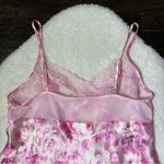 Morgan Taylor Intimates Pink Floral Rose Satin Lace Lingerie Nightie Slip Dress Photo 5