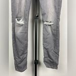 7 For All Mankind 7 for all mankind Gray Gwenevere Distressed Skinny Leg Ankle Jeans Photo 4