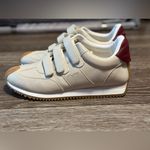 J Slides‎ NYC Lyla Sneakers Beige Leather Hook and Loop Gum Sole NEW NWOB Tan Size 8 Photo 9