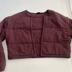 Urban Outfitters Out From Under  Women's Purple Quilted Open Front Jacket Sz S Photo 3