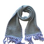 AQUA NWT  Gray & Lavender Knitted Fringe Detail Scarf Neck warmer Photo 3