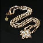 AUTHENTIC LELET NY RHINESTONE GOLD TONE HEAD PIECE Photo 2