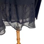 Downeast Minimalist Dark Academia BalletCore lace back Cardigan Black Size S NEW Photo 6