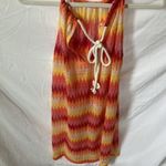C&C California C & C California: Sheer red/orange/yellow beach coverup with pockets- M Photo 9