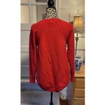Anthropologie Women’s Sweater Red Size Medium Crew Neck Holiday Preppy Photo 2