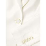Milly Alexa Twill White Single Breasted Blazer Jacket Size 0 Photo 14