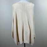 FATE The Label x Stitch‎ Fix Peter Knit Poncho Sweater Cream Wool Blend Photo 5