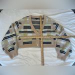 Kendall + Kylie Multicolor Striped Cardigan Photo 3